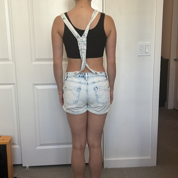 Jean overalls shorts - Picture 2 of 2